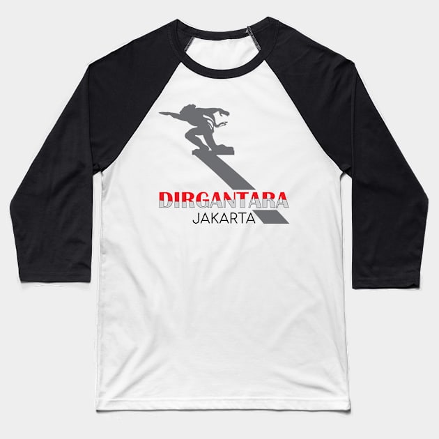 Dirgantara Statue - 03 Baseball T-Shirt by SanTees